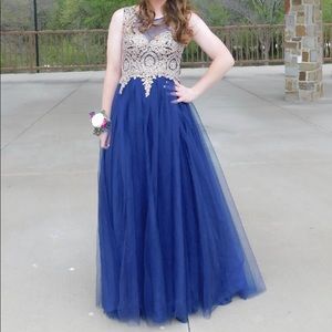 Navy Blue Prom Dress